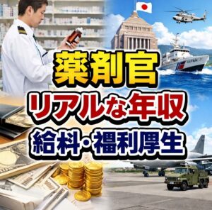 薬剤官のリアルな年収や給料・福利厚生