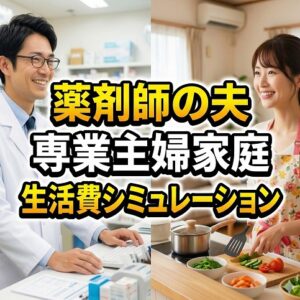 薬剤師の夫と専業主婦家庭のリアルな生活費シミュレーション