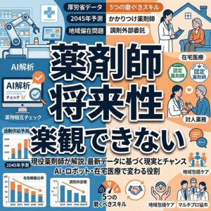 薬剤師の将来性は「楽観できない」——厚労省データが示す現実