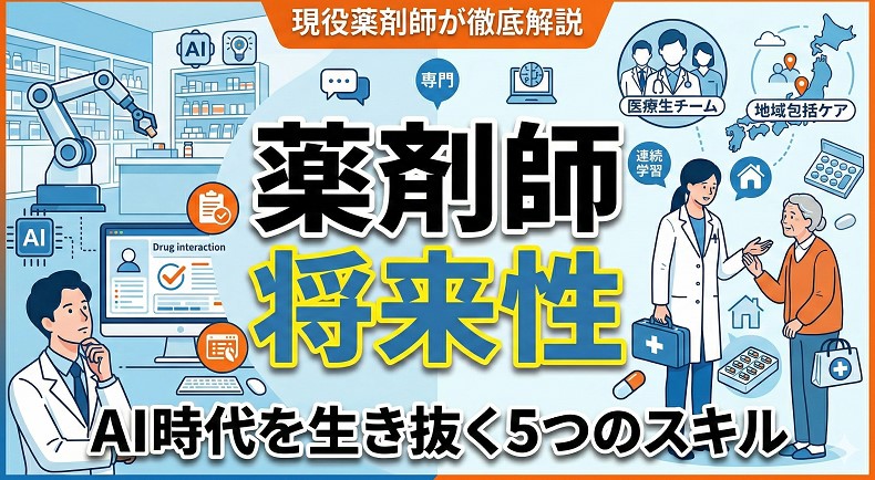 薬剤師の将来性は楽観できない？厚労省データと生き抜くスキル