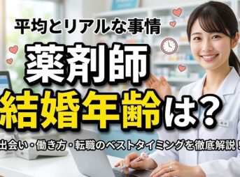 薬剤師の平均結婚年齢は？婚活事情と転職のベストなタイミング