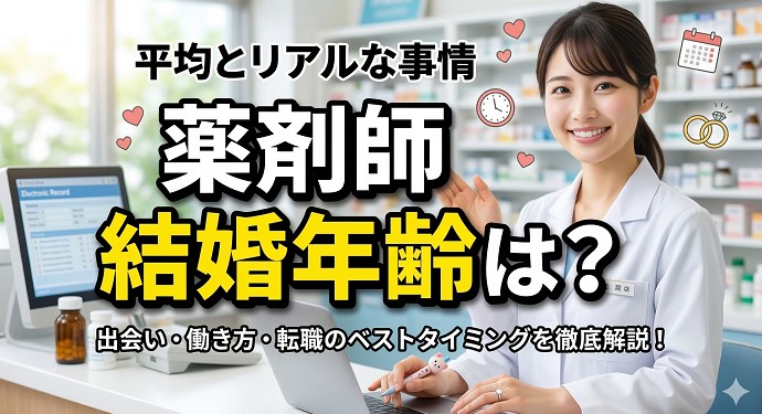 薬剤師の平均結婚年齢は？婚活事情と転職のベストなタイミング