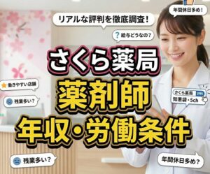 薬剤師の年収・給与・労働条件の実態