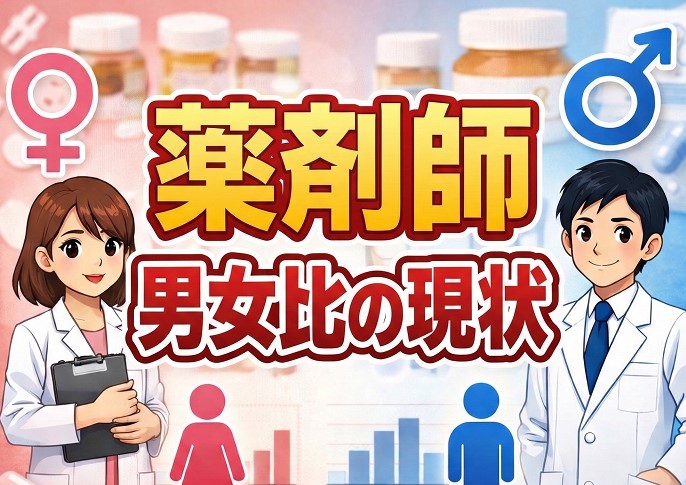 薬剤師の男女比は？職場別のリアルな割合と働きやすさを徹底解説！