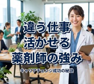 違う仕事で活かせる薬剤師の強み
