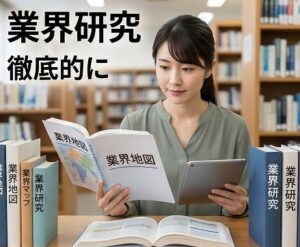 違う仕事の業界研究を徹底的に行う