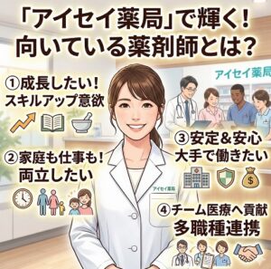 アイセイ薬局に向いている薬剤師像