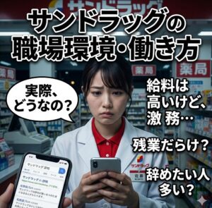 サンドラッグの職場環境と働き方の実態