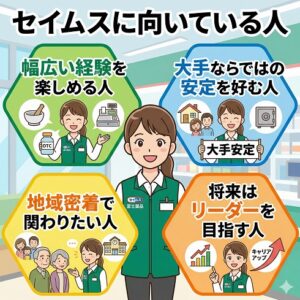 セイムスに向いている人の特徴