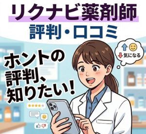 リクナビ薬剤師の評判と口コミの実態