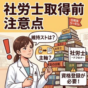 取得前に知っておきたい注意点