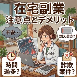 在宅副業の注意点とデメリット