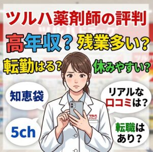 知恵袋・5chで見るツルハドラッグ薬剤師の評判