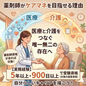 薬剤師がケアマネを目指せる理由