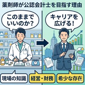 薬剤師が公認会計士を取得する理由