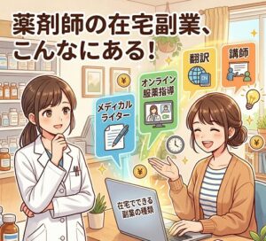 薬剤師が在宅でできる副業の種類